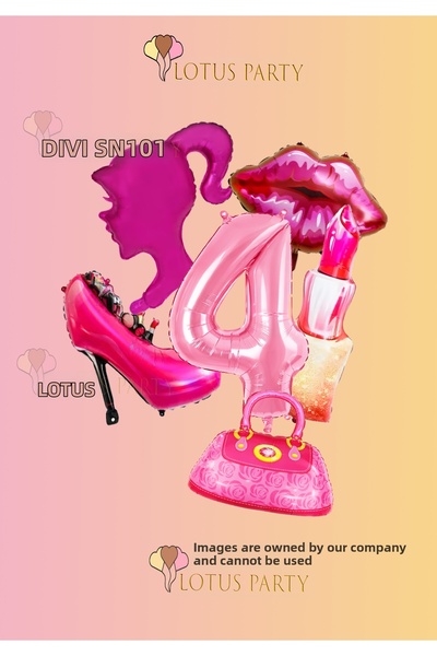 LOTUS PARTY Σετ με θέμα το κορίτσι Κοκός - Σετ με θέμα το κορίτσι Τσάντα κραγ...