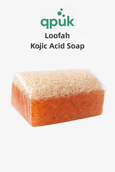 qpuk Kojic Acid Pumpkin Fiber Soap – Natural Exfoliating Soap 120 g