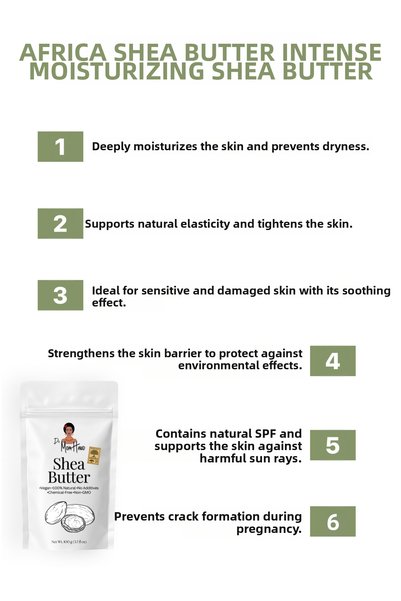 Dr. Mom Hand African Shea Butter (Oil) 100 G, 100% Pure, Raw, Unrefined