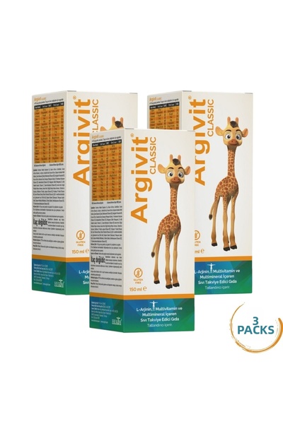 Argivit Classic Multivitamin Syrup 150 ml X 3 Pack