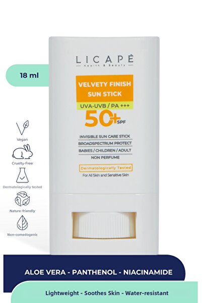 Licape واقي شمسي عالي الحماية مقاوم للماء بعامل 50 - مناسب لجميع الأعمار 18 مل