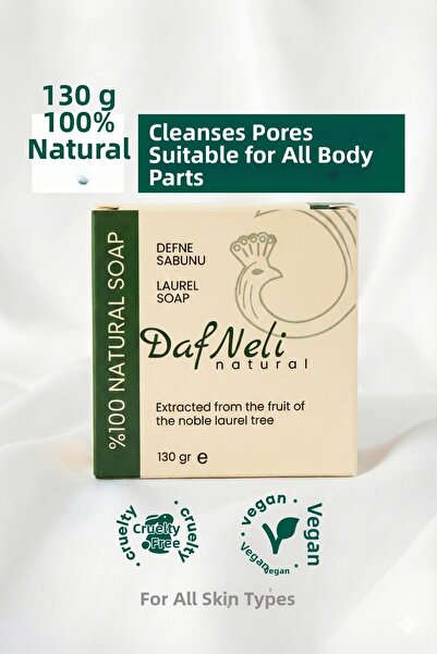 DAFNELİ 100% Natural Laurel Soap, Herbal & Natural Cleansing, Skin and Hair, ...
