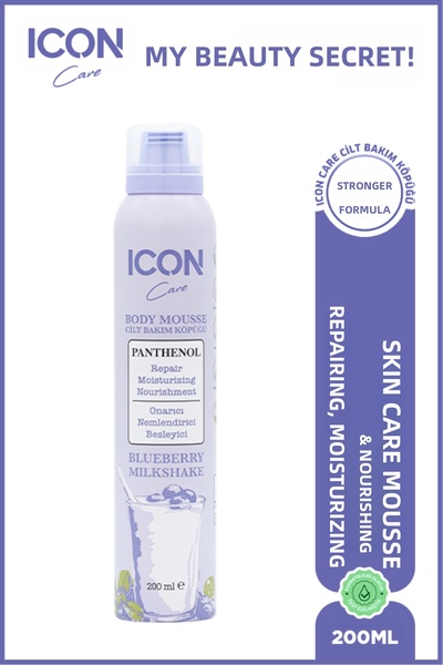 ICON Care رغوة العناية بالبشرة من ICON Care بالتوت الأزرق والحليب