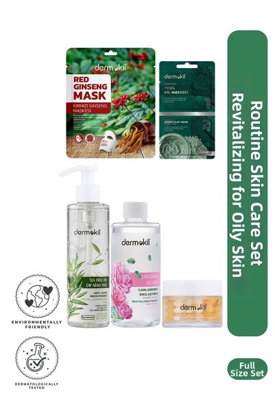 Dermokil Purifying Routine Skin Care Set for Oily Skin