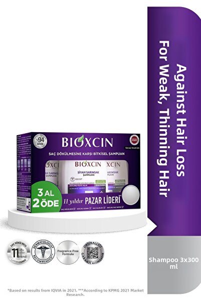 Bioxcin Black Garlic Shampoo 300 ml - Buy 3 Pay 2