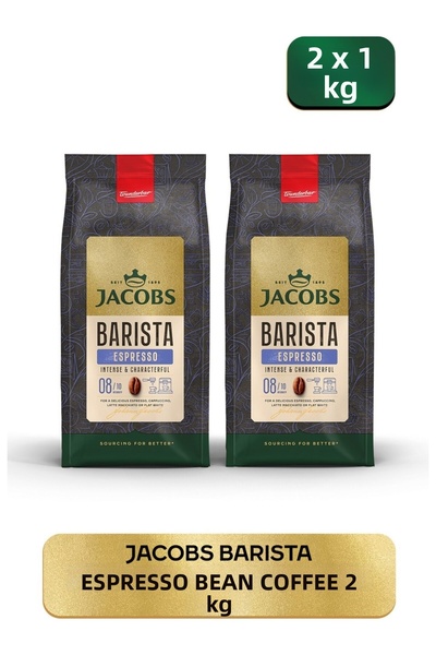 Jacobs Barista Editions Whole Bean Coffee Espresso (1 kg X 2)