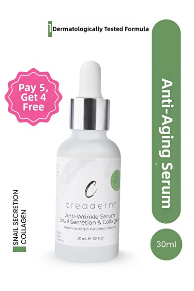 CREADERM سيروم العناية بالوجه المضاد للشيخوخة (سيروم مضاد للتجاعيد بمستخلص ال...