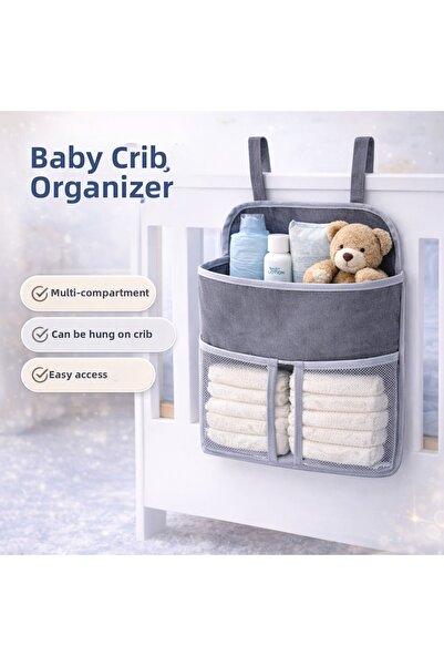 i lin baby منظم العناية بالطفل - حقيبة تنظيم أنيقة ومتعددة الأغراض لغرفة الطفل
