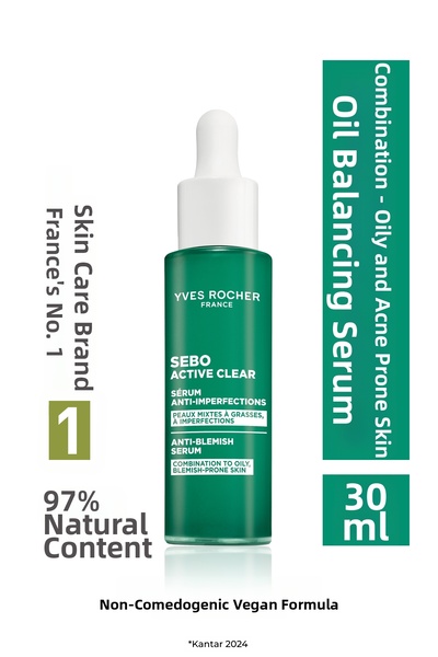 Yves Rocher سيروم منقي وموازن ومجدد للبشرة المعرضة لحب الشباب 30 مل