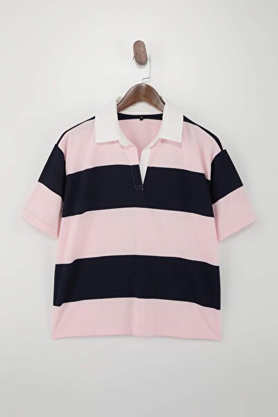 Trendyol Collection Esențiale pentru garderobă - Tricou tricotat 100% bumbac,...