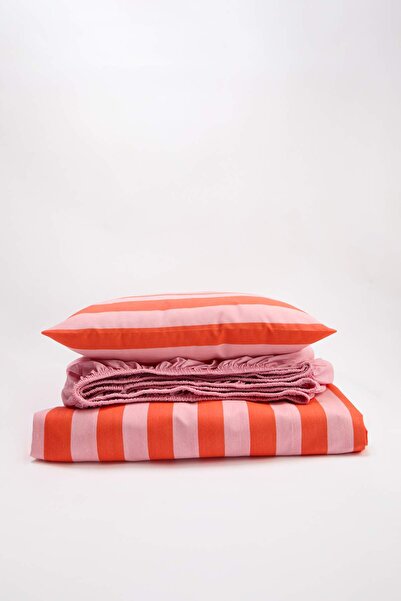 TRENDYOLMİLLA HOME Single Easy-Iron Striped Duvet Cover Set 160X220Cm Tphss25...