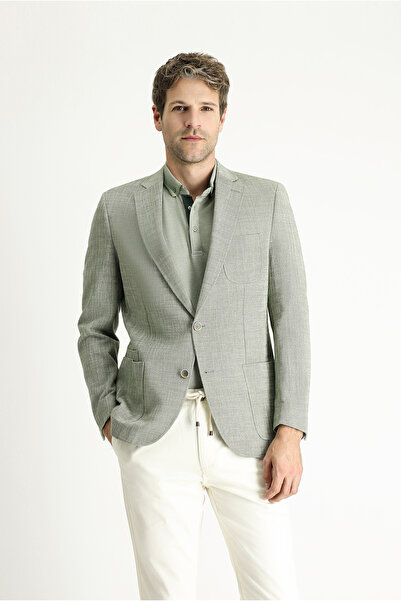 Kiğılı 7 Drop Slim Fit Jachetă sport din bumbac cu model