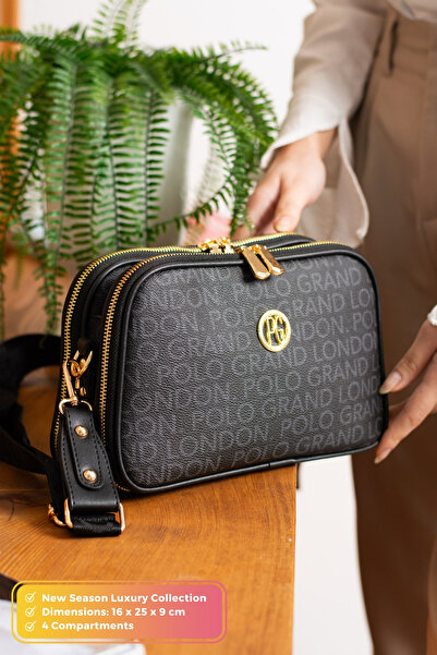 POLOGRAND London Original New Season 4-Compartment Luxury Soft Leather Comfor...