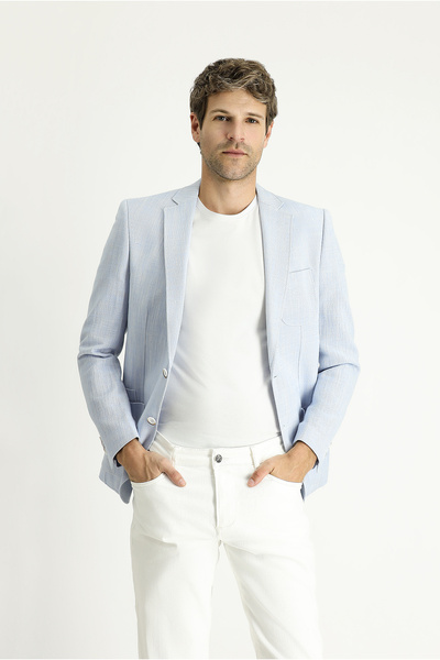 Kiğılı 7 Drop Slim Fit Jachetă sport din bumbac cu model