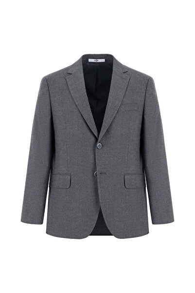 Kiğılı 4 دروب قصة مريحة سترة كلاسيكية منقوشة ذات قصة مريحة