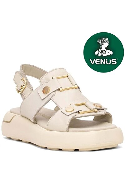 Venüs Sandale de damă ortopedice confortabile din piele naturală Tauri BEJ