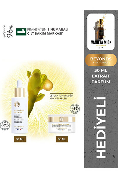 Yves Rocher Kırışıklık & İnce Çizgi Karşıtı Gündüz Seti Yüz Kremi 50ml + Seru...