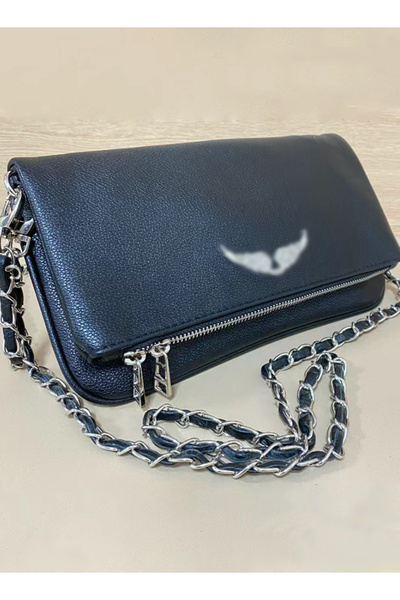 Generic Fashion Design Bag Crossbody Bag Classic Black Single-shoulder Envelo...