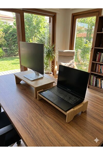 BELENDİ Functional Monitor Riser, Two-Piece Very Convenient Monitor Riser