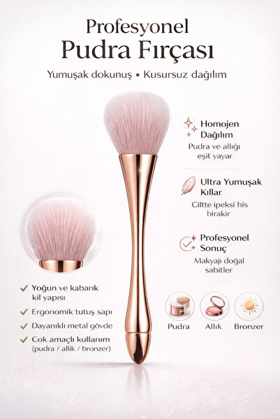 Sibelon Premium četkica za rumenilo i puder Soft Touch – Ergonomska profesion...