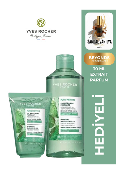 Yves Rocher Karma ve Yağlı Ciltler İçin Derin Temizlik Seti Arındırıcı Jel ve...