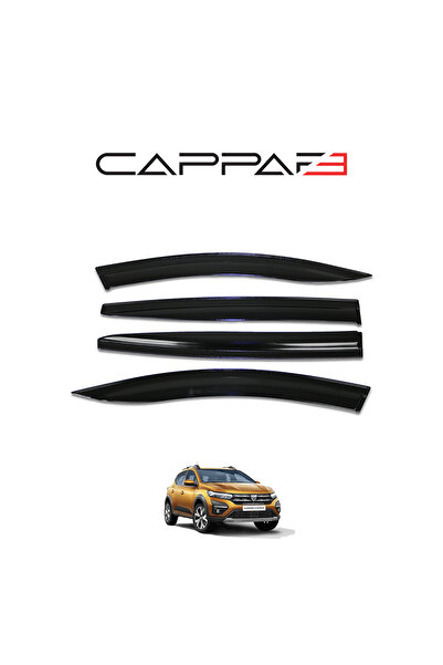 Cappafe Dacia Sandero 2021- Uyumlu Cam Rüzgarlığı 4 Parça