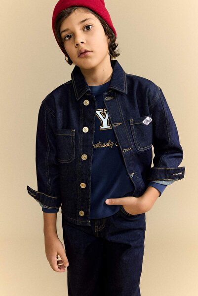 DeFacto Boy's Buttoned Denim Jacket G4378A826Sp