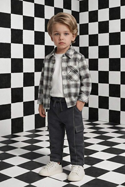 DeFacto سويت شيرت فضفاض للأولاد الصغار من القماش G6147A526SP