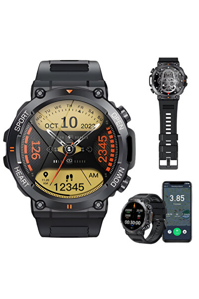 OEM Ceas inteligent K56 PRO cu ecran OLED rotund 1,39″, apeluri Bluetooth, ri...