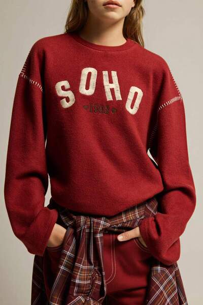 DeFacto Kız Çocuk Overshirt Fit Bisiklet Yaka Baskılı Uzun Kollu Tişört G6886...