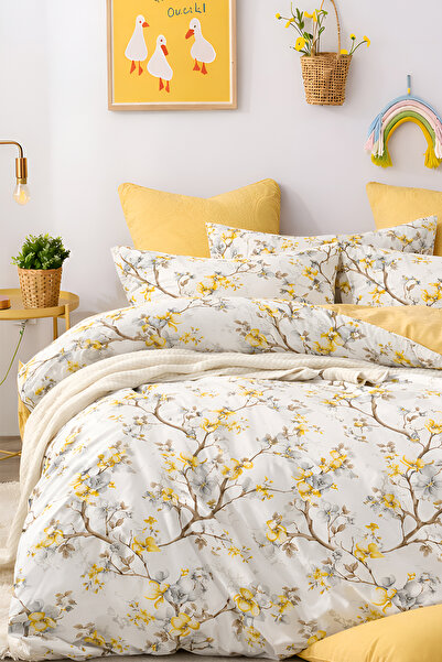 İQON Elastična list Duvet Cover set Single FILIJALA ŽUTA