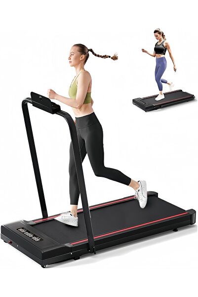 Rovyfota 2-in-1 Under Desk Walking Treadmill for Home Office with Holder 100 ...