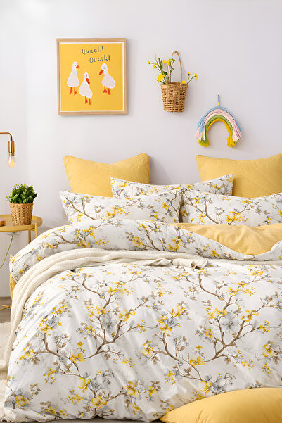 İQON Комплект двойна еластична завивка - Branch Yellow