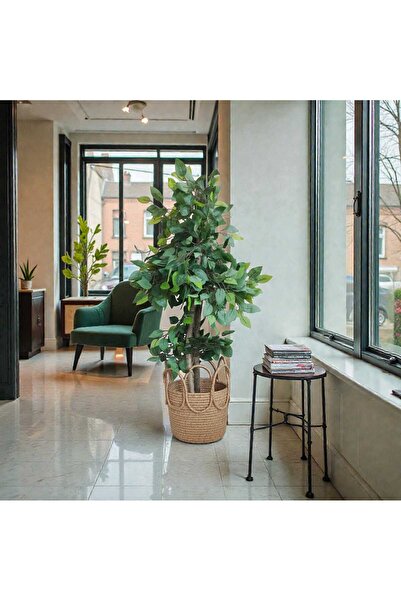 bayram taşcıoğlu home desing 25*20 Hasır Bambu Dekoratif Sepet Saksılık