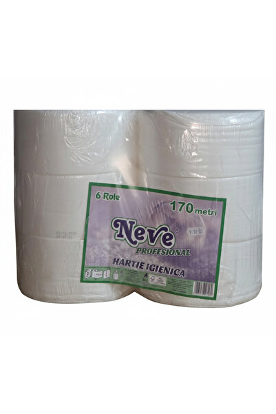 NEVE Profesional 6 role hartie igienica mini jumbo 2 straturi 170 m, 740 foi,...