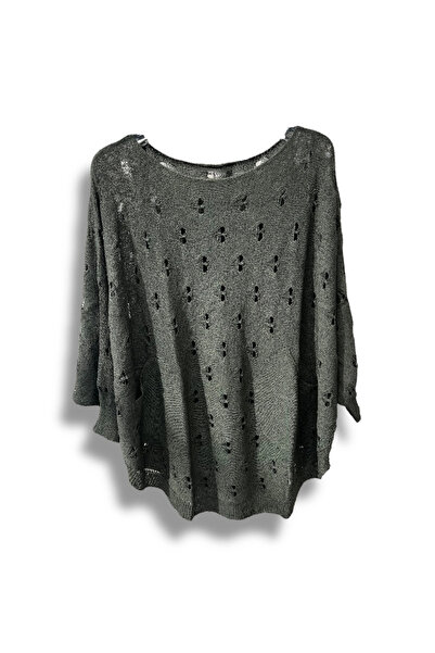 SUMEF oversized Mercerized Knitwear Blouse - Πουλόβερ με διάτρητο σχέδιο (μέγ...