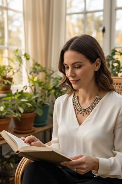 FAYRA ACCESSORIES Zirkon Taşlı Nişan Kına Düğün Gerdanlık