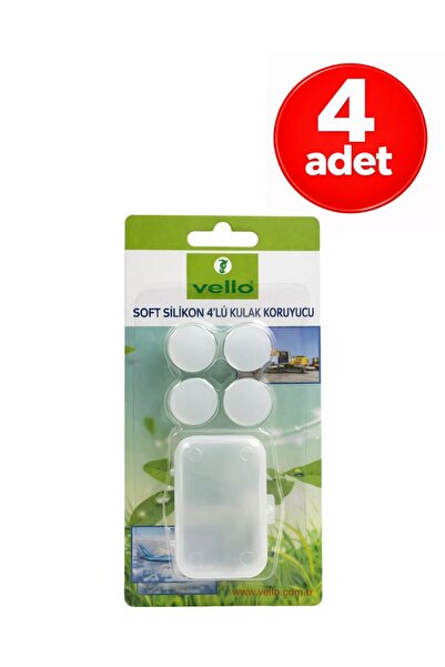VELLO Soft Kulak Tıkacı 4'lü Seti toplam 16 Adet