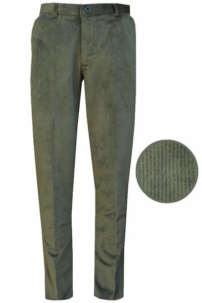 ELEYSE Wontilotte Men's Black Washed Classic Linen Trousers