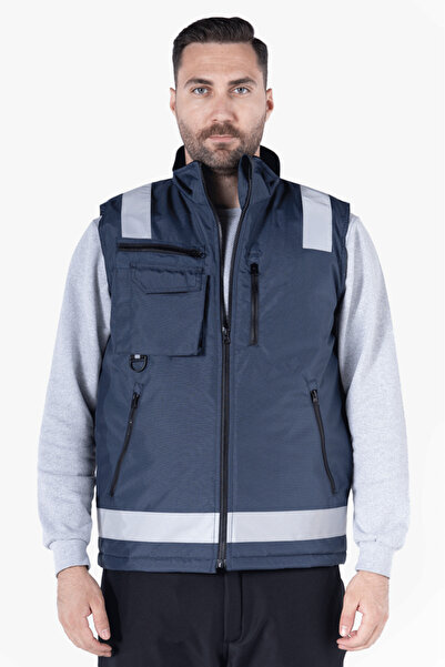 Yıldırımlar Giyim İş Yeleği Anorak Reflektörlü Fosforlu Oxford