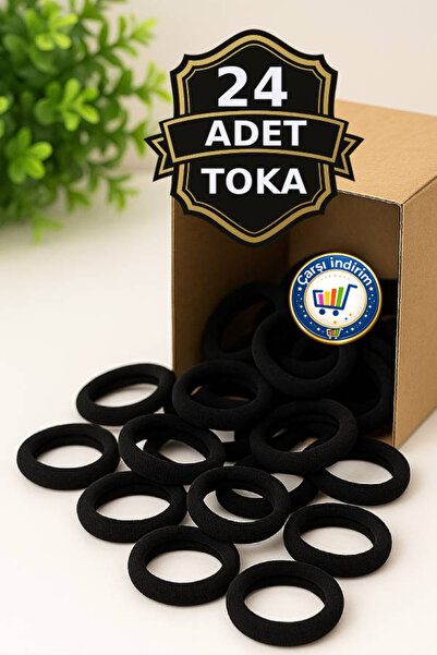 nistabolje 24 kusů černých dámských dětských gumiček do vlasů střední velikos...