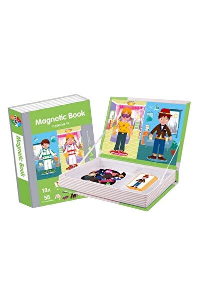 OEM Carte Magnetica Cu Puzzle – Imbraca Baiatul si Fetita, Joc Educativ Si In...