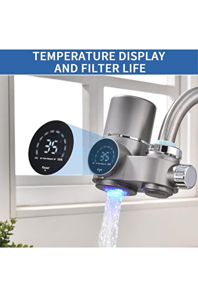 QuTek Φίλτρο πόσιμου νερού, τοποθετημένο στη βρύση του νεροχύτη, αφαιρεί τις ...