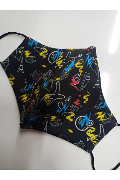 SütreTasarım Çift Katmanlı %100 Pamuklu Kumaştan Yıkanabilir Yüz Maskesi