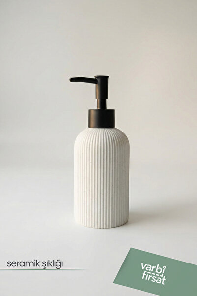 Varbifırsat Modern Desenli Seramik Sabunluk 180 ml