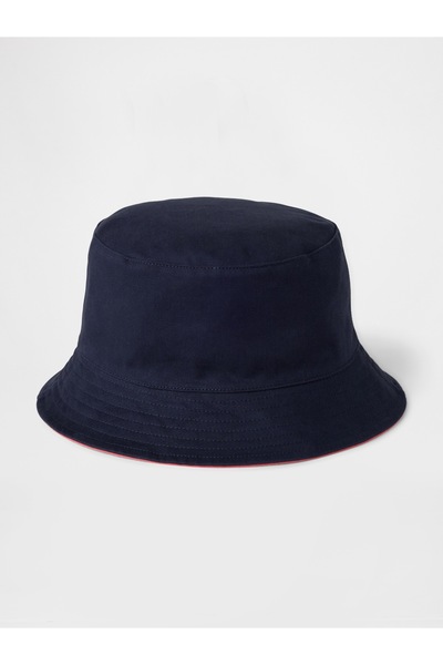 GAP Erkek Çocuk Lacivert Organik Pamuk Çift Taraflı Bucket Şapka