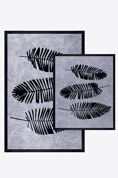 Helen's Home Bath Mat Digital Printing Set of 2, Water Absorbent, Non-Slip Ba...