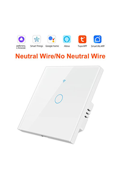 Choice مصباح حائط ذكي لاسلكي يعمل باللمس، أبيض اللون، أحادي أو رباعي المفاتيح...