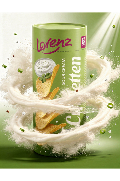 LORENZ Ekşi Krema Aromalı Patates Cipsi 100 G – Ferah Krema Lezzeti