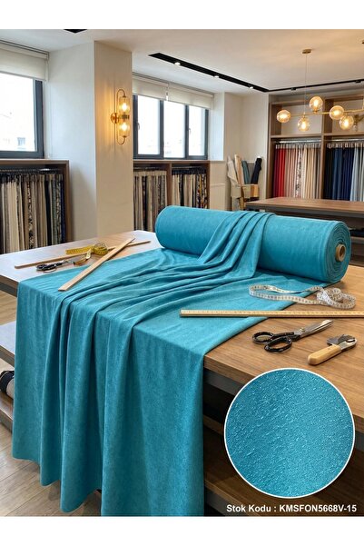 LEVENT ÖZEL Jakar Desenli Dokuma Fon Perdelik Kumaş 100x300